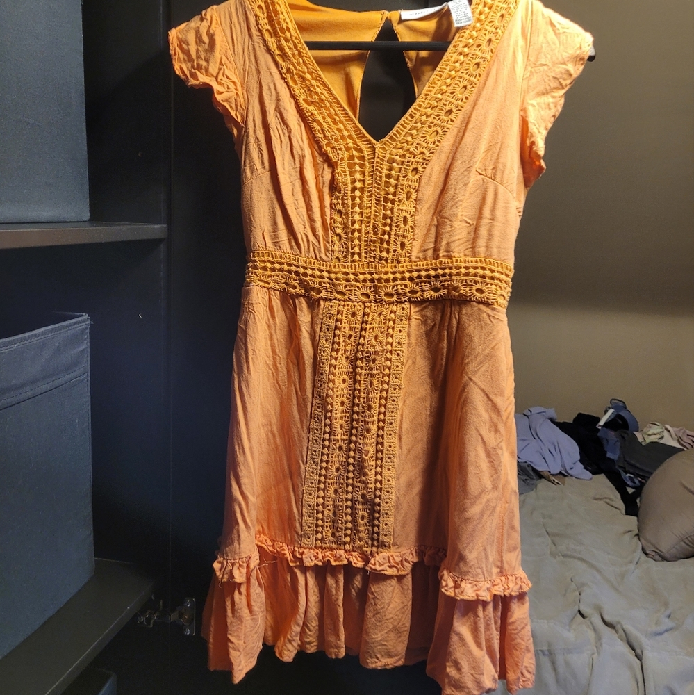 Beautiful orange dress!